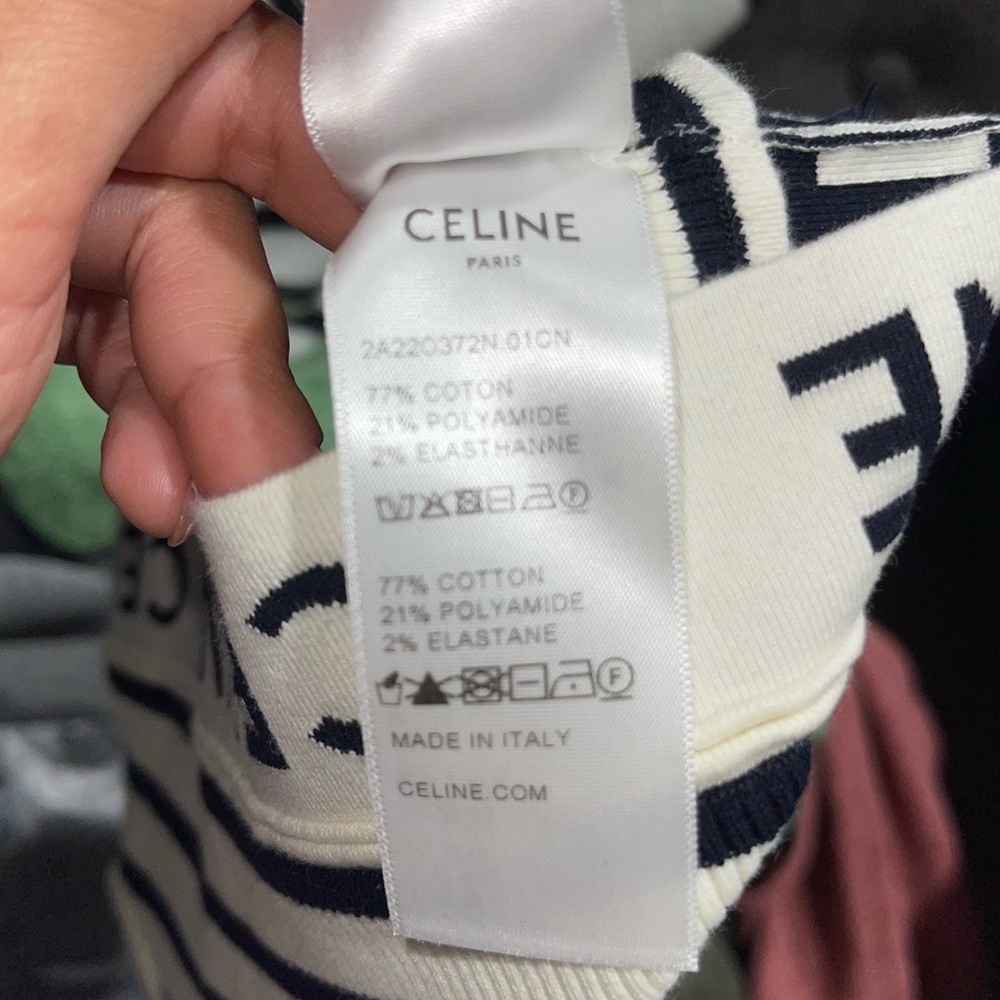 Celine | Mesh Striped Sports Bra Size: Small - Picture 7 of 8